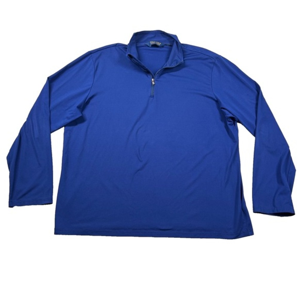 Polo Golf Ralph Lauren 1/4 Zip Mens 2xl Pullover‎ Royal Blue Performance READ
